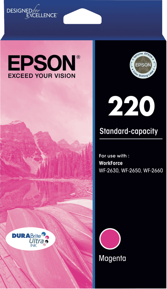 Epson 220 Std Capacity DURABrite Ultra Magenta ink