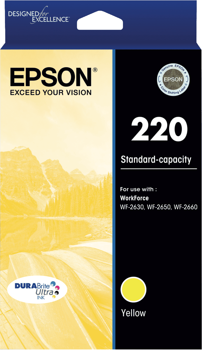 Epson 220 Std Capacity DURABrite Ultra Yellow ink