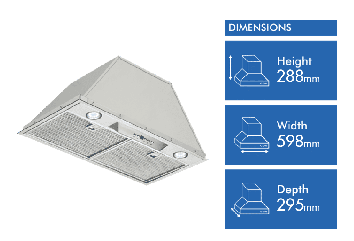 Schweigen 60cm Silent Undermount Rangehood