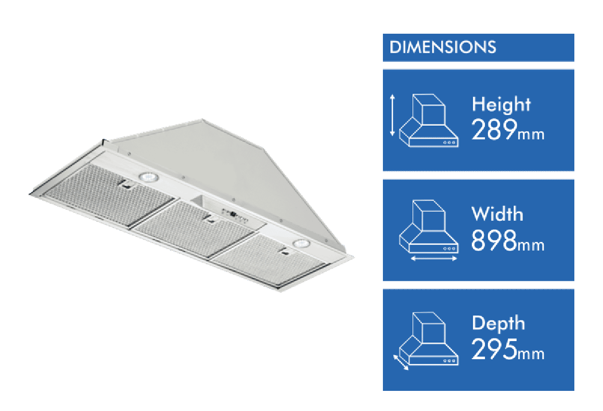 Schweigen 90cm Silent Undermount Rangehood