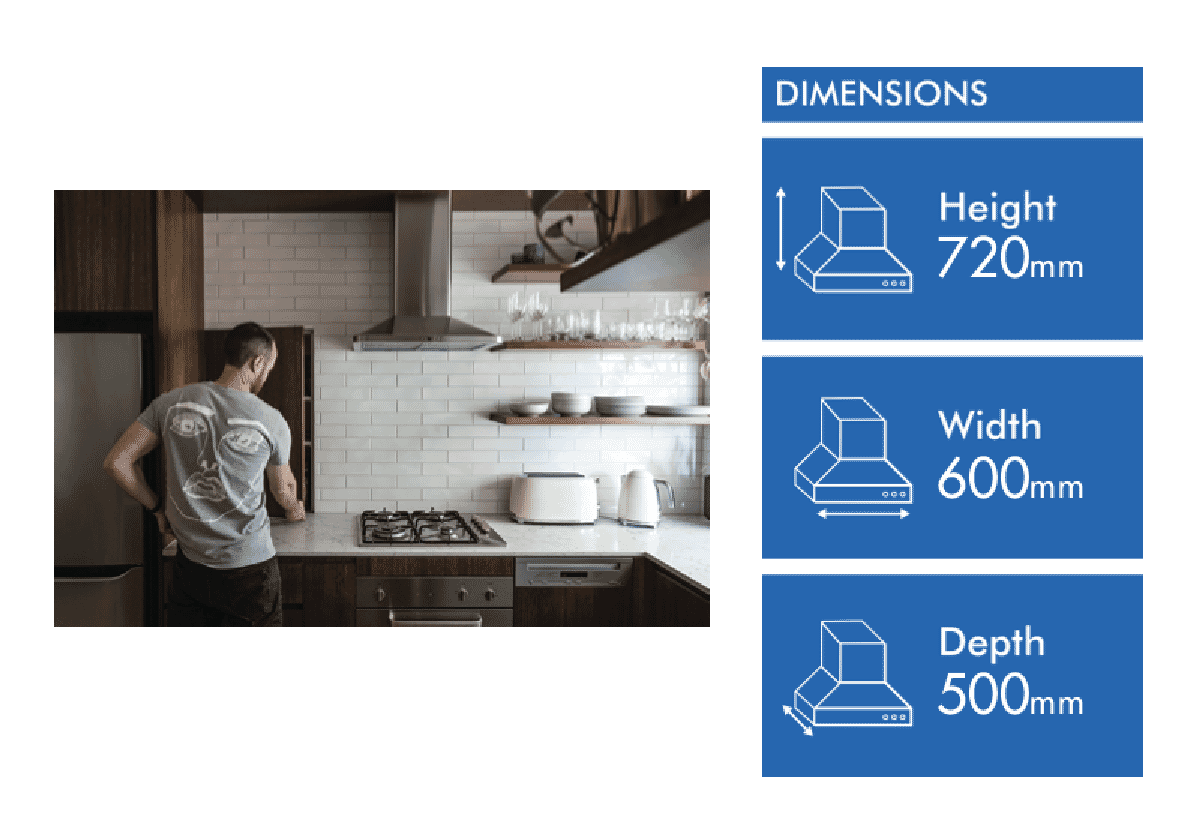 Schweigen 60cm Silent Canopy Rangehood