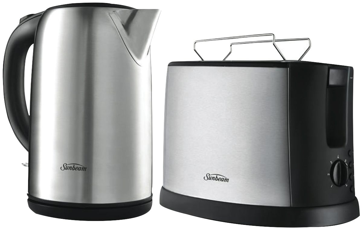 Sunbeam PU5201 Toaster & Kettle Breakfast Pack at The Good Guys