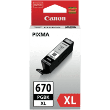 CanonPGI670XLBK Pigment Black Extra Large Ink Cartridge50036807