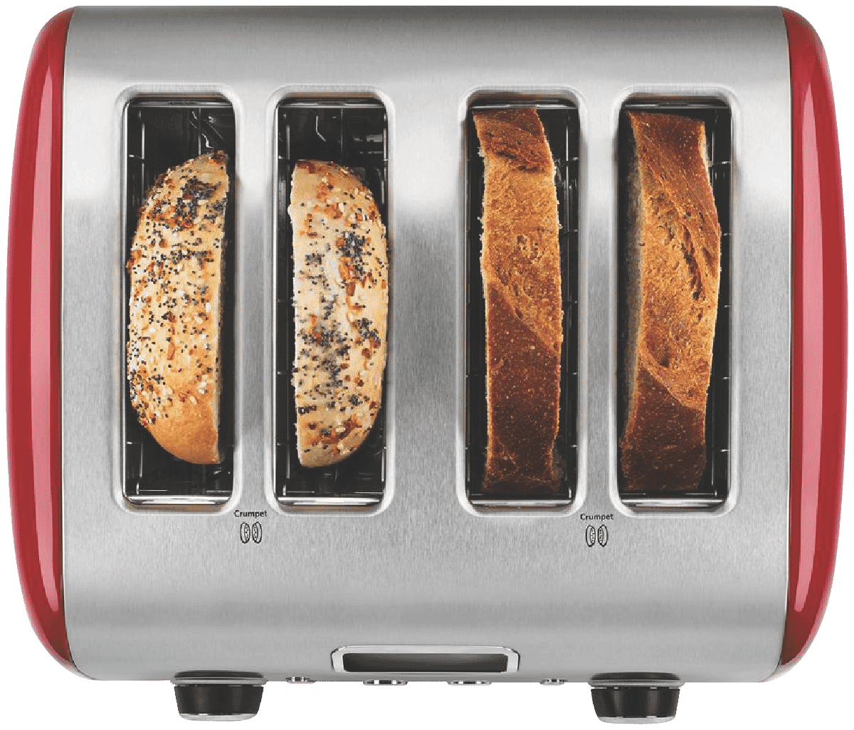 KitchenAid 5AKMT423ER Artisan 4 Slice Toaster - Empire Red at The Good Guys