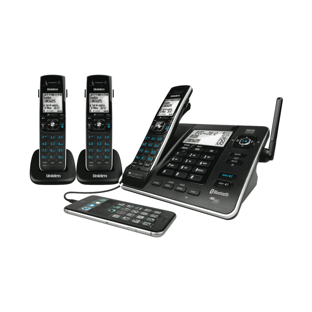 Uniden XDECT83552 Cordless Phone Triple Pack at The Good Guys