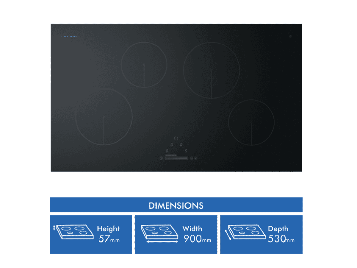 Fisher & Paykel 90cm Induction Cooktop CI904CTB1