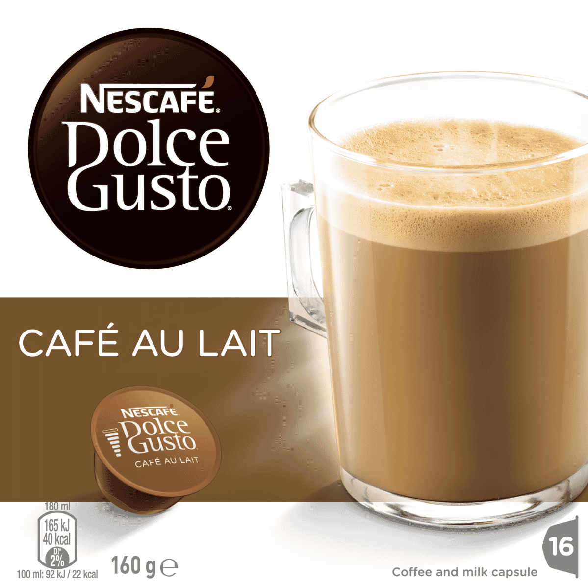 dolce gusto pods cafe au lait