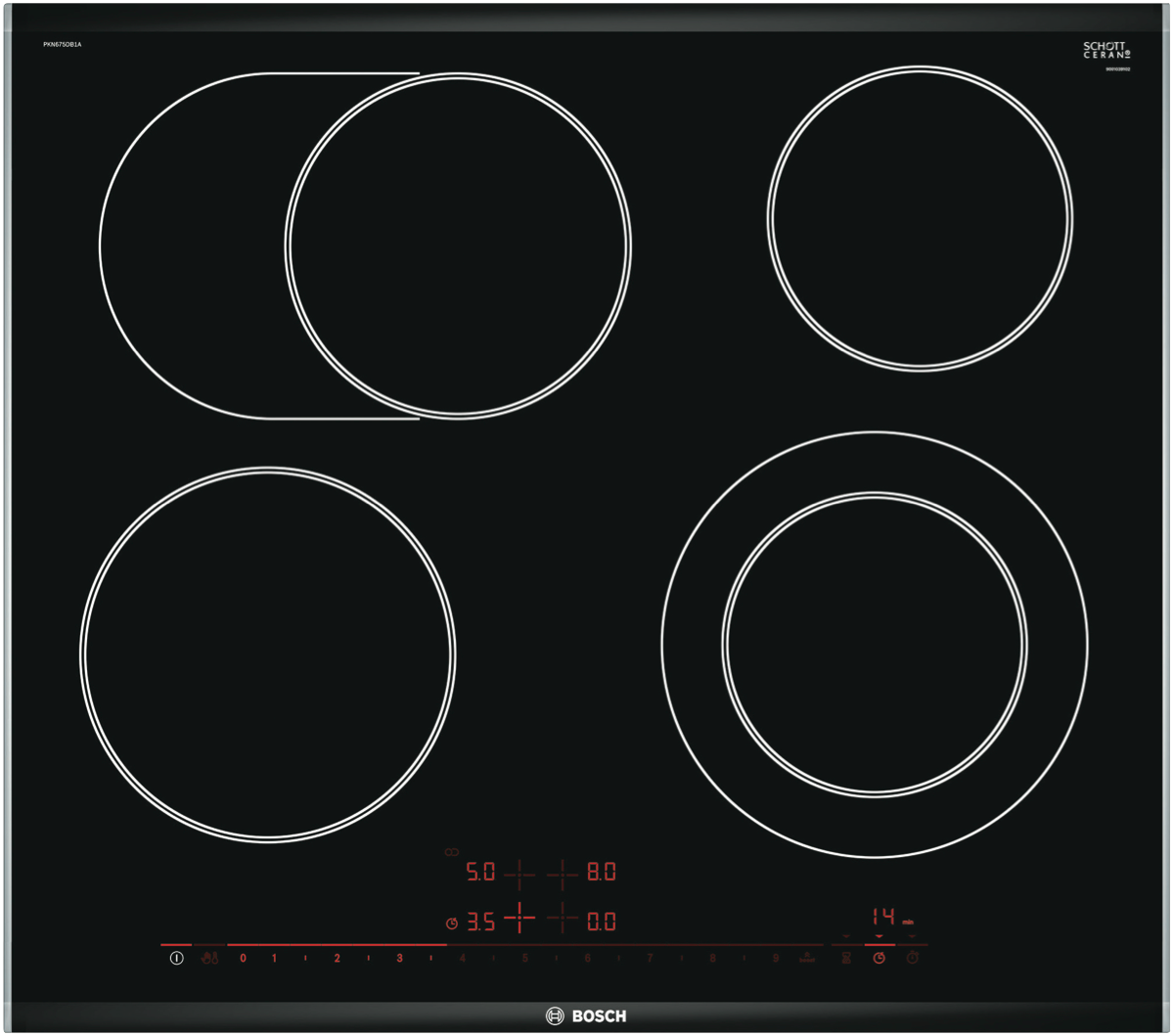 Bosch Pkn675db1a 60cm Ceramic Cooktop At The Good Guys