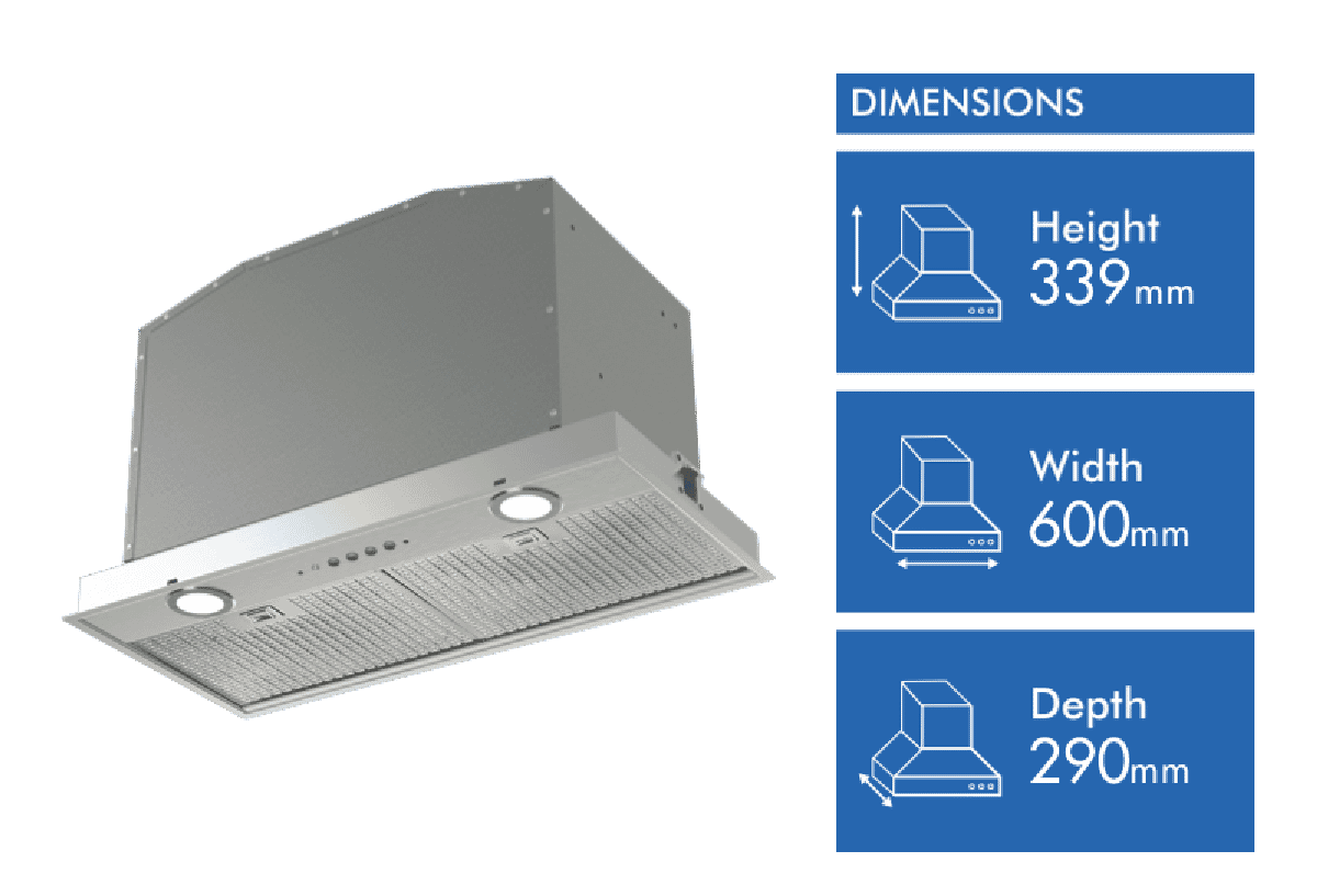 Smeg 60cm Undermount Rangehood