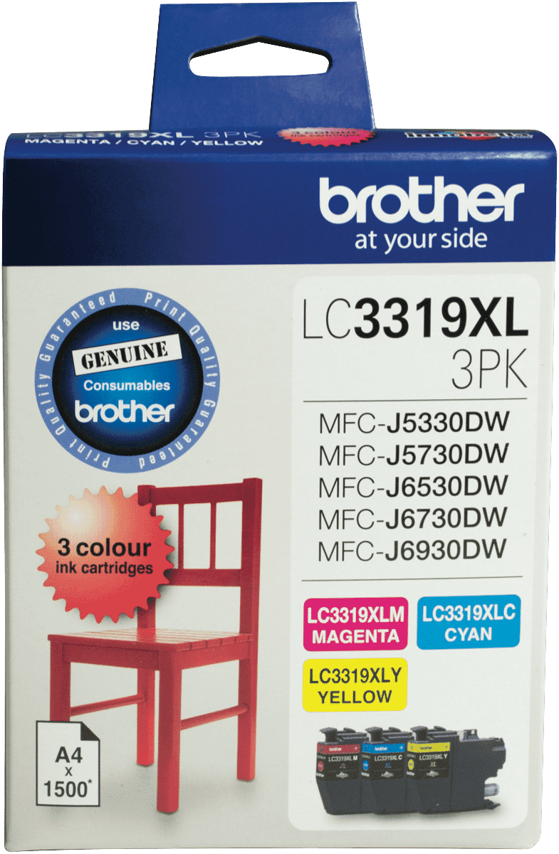 BrotherLC-3319XL-3PK Colour Value Pack50047006