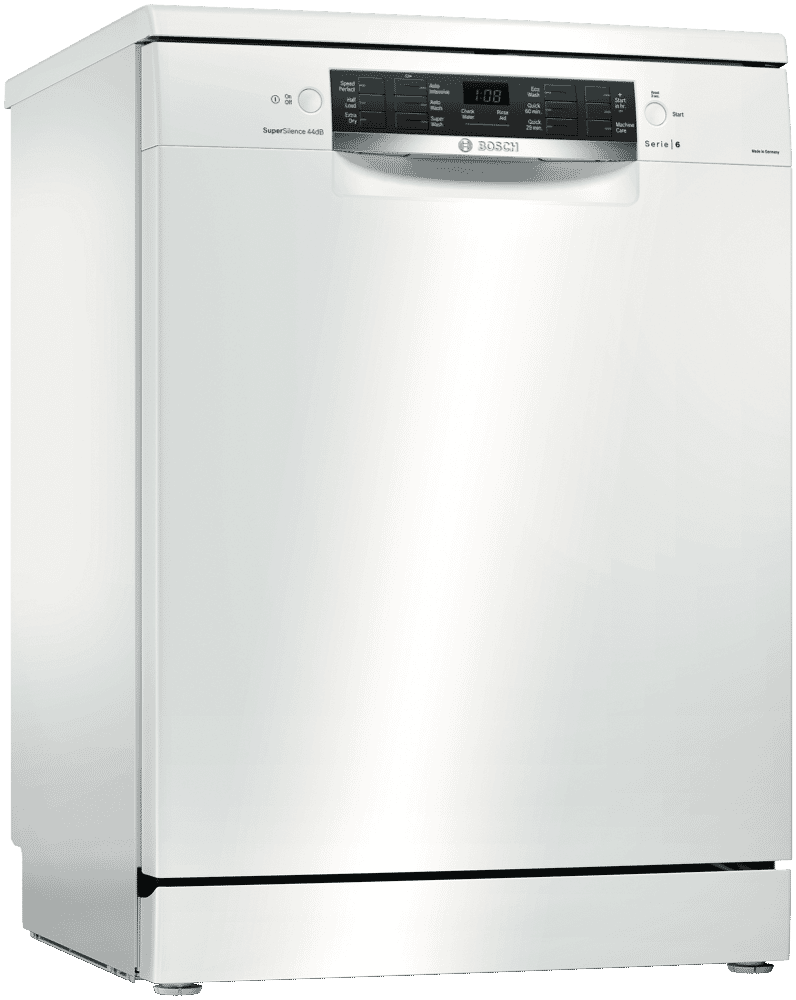 Bosch Sms66mw01a White Freestanding Dishwasher At The Good Guys