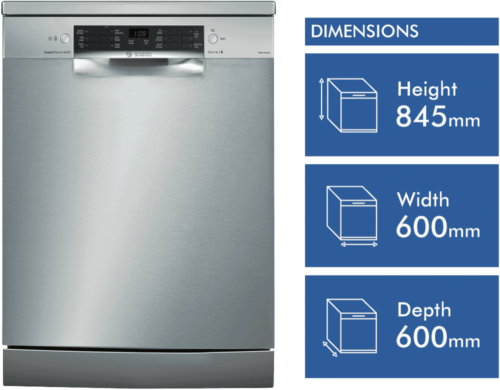 bosch stainless steel freestanding dishwasher sms66mi02a