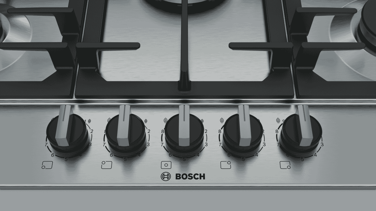 Bosch PCR7A5B90A 75cm Gas Cooktop at The Good Guys