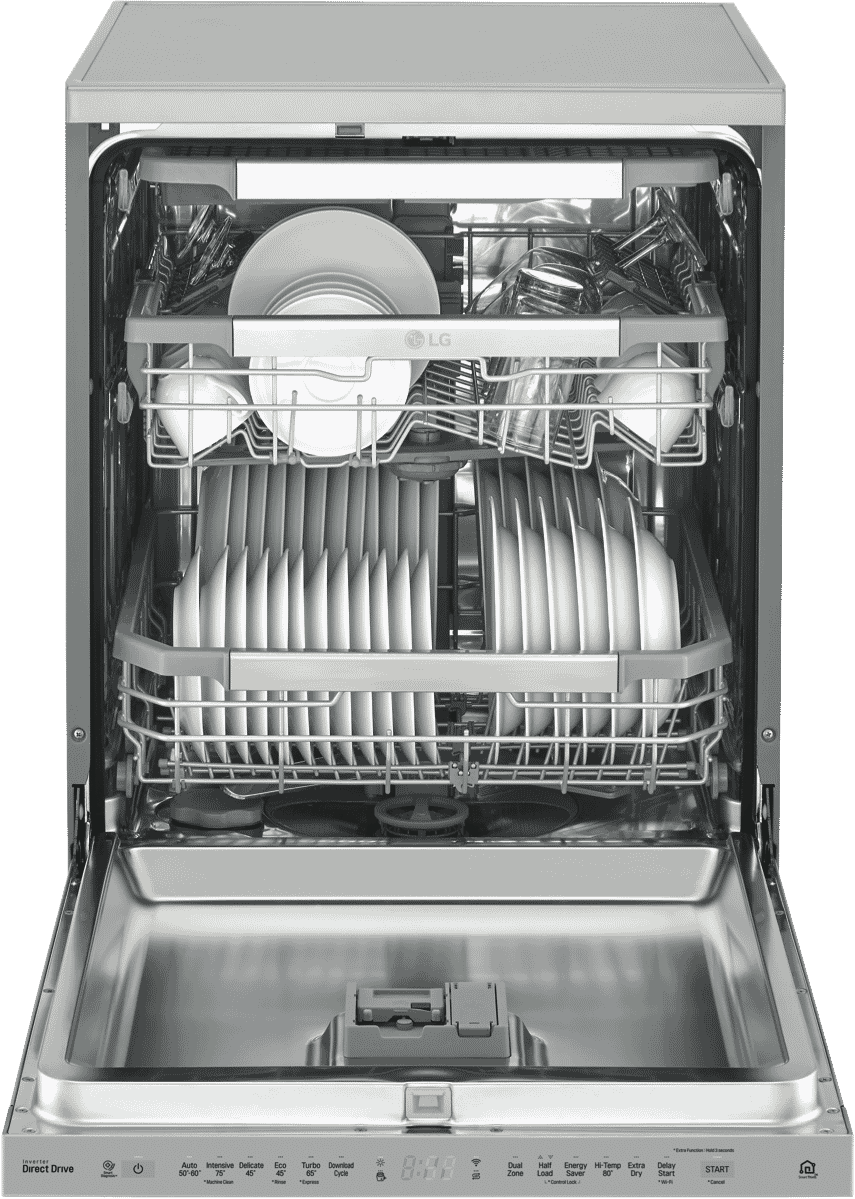 LG XD3A15NS Stainless Steel Dishwasher at The Good Guys