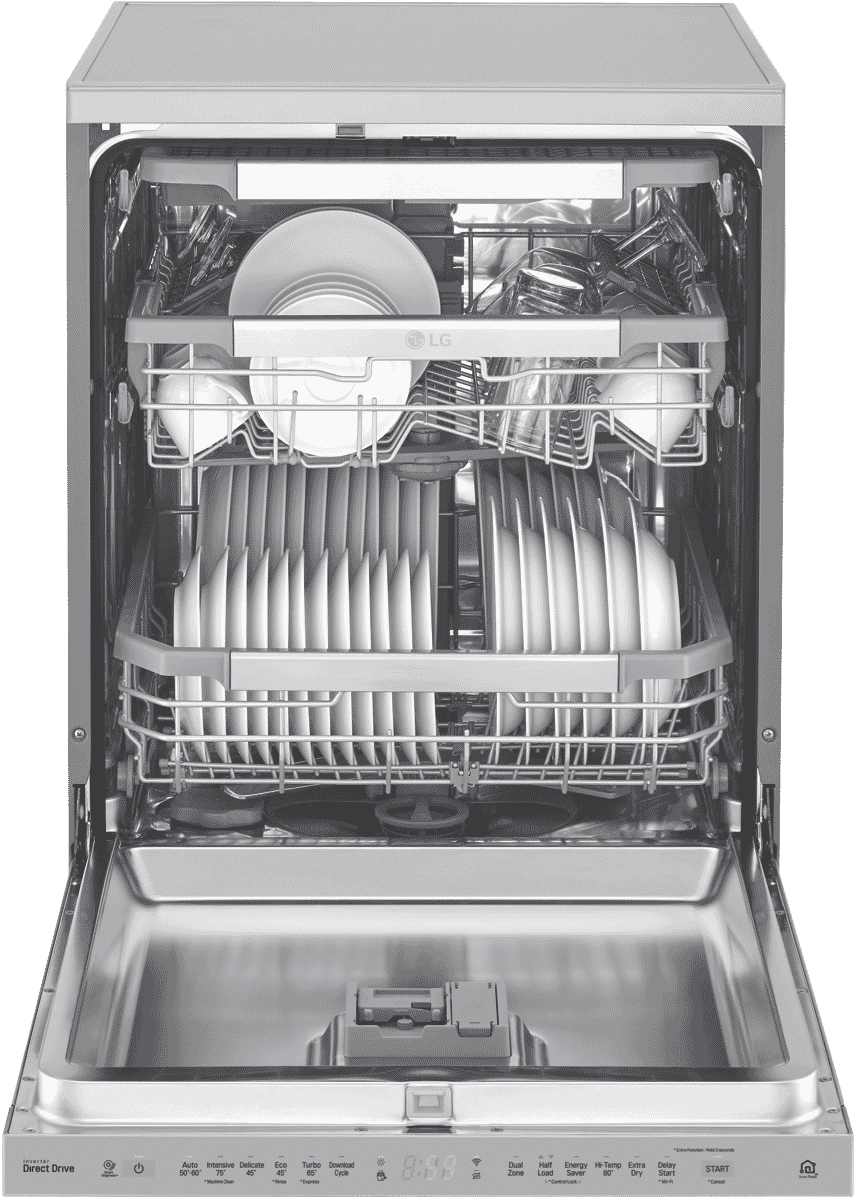LG XD3A15NS Stainless Steel Dishwasher at The Good Guys