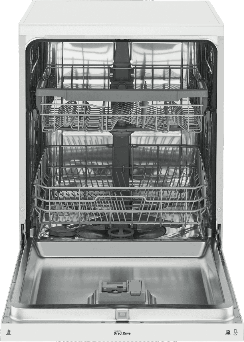 LG XD5B14WH QuadWash White Dishwasher at The Good Guys
