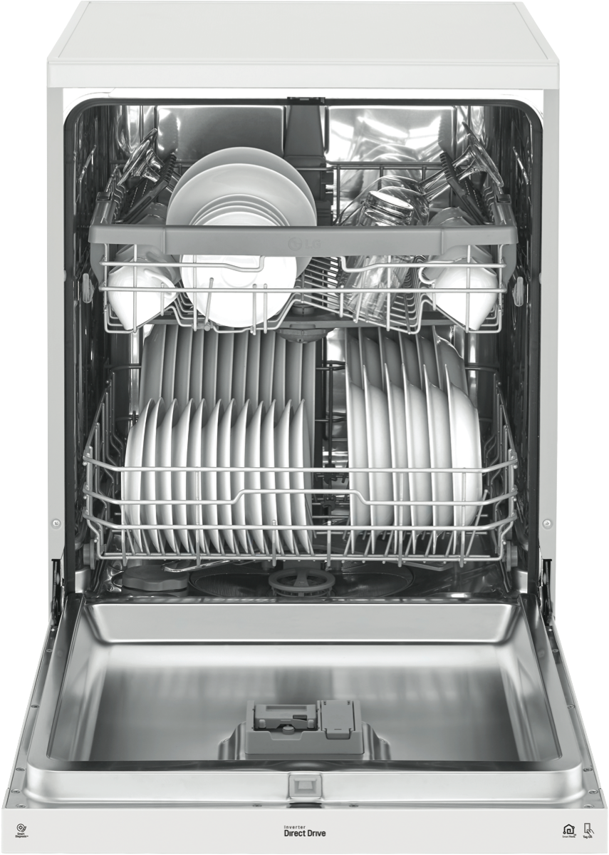 LG XD5B14WH QuadWash White Dishwasher at The Good Guys