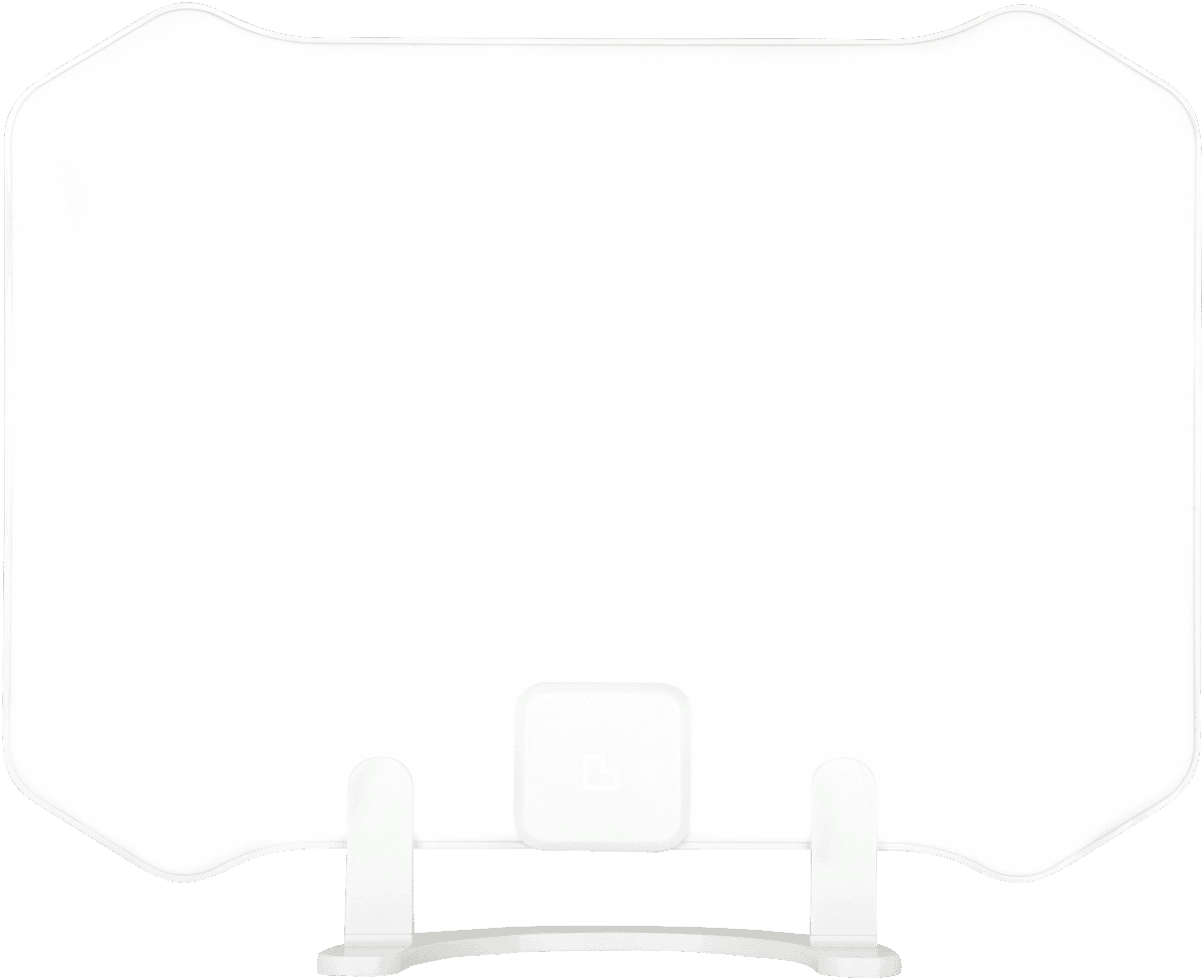 LINDEN LAANTW17 Indoor Digital TV Antenna Thin Concealable White at The