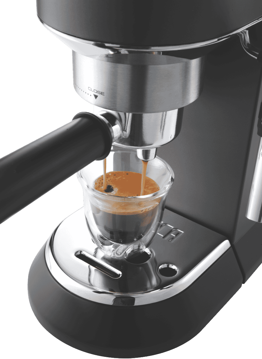 DeLonghi EC685BK Dedica Manual Coffee Machine Black at The Good Guys