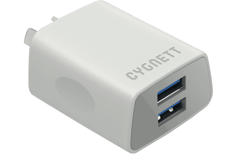 Cygnett Cy1896poflw 2 4a Dual Usb Wall Charger White At The Good Guys - Best Usb Wall Charger Australia