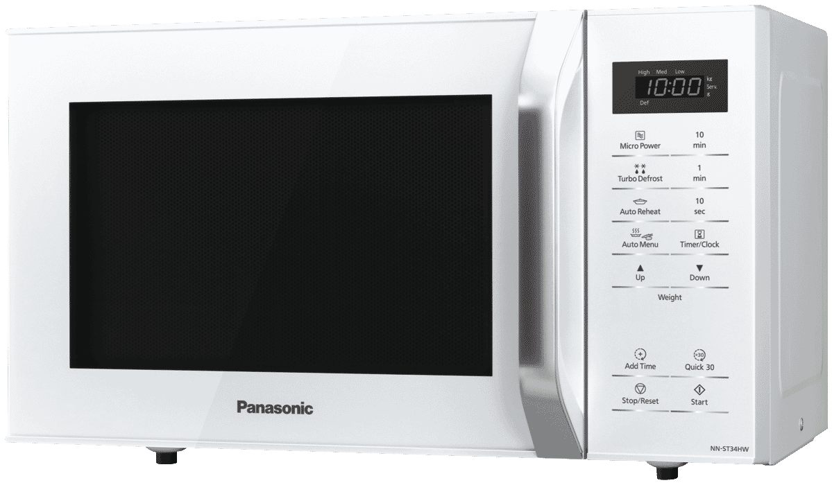 Panasonic NNST34HWQPQ 25L 800W White Microwave at The Good Guys