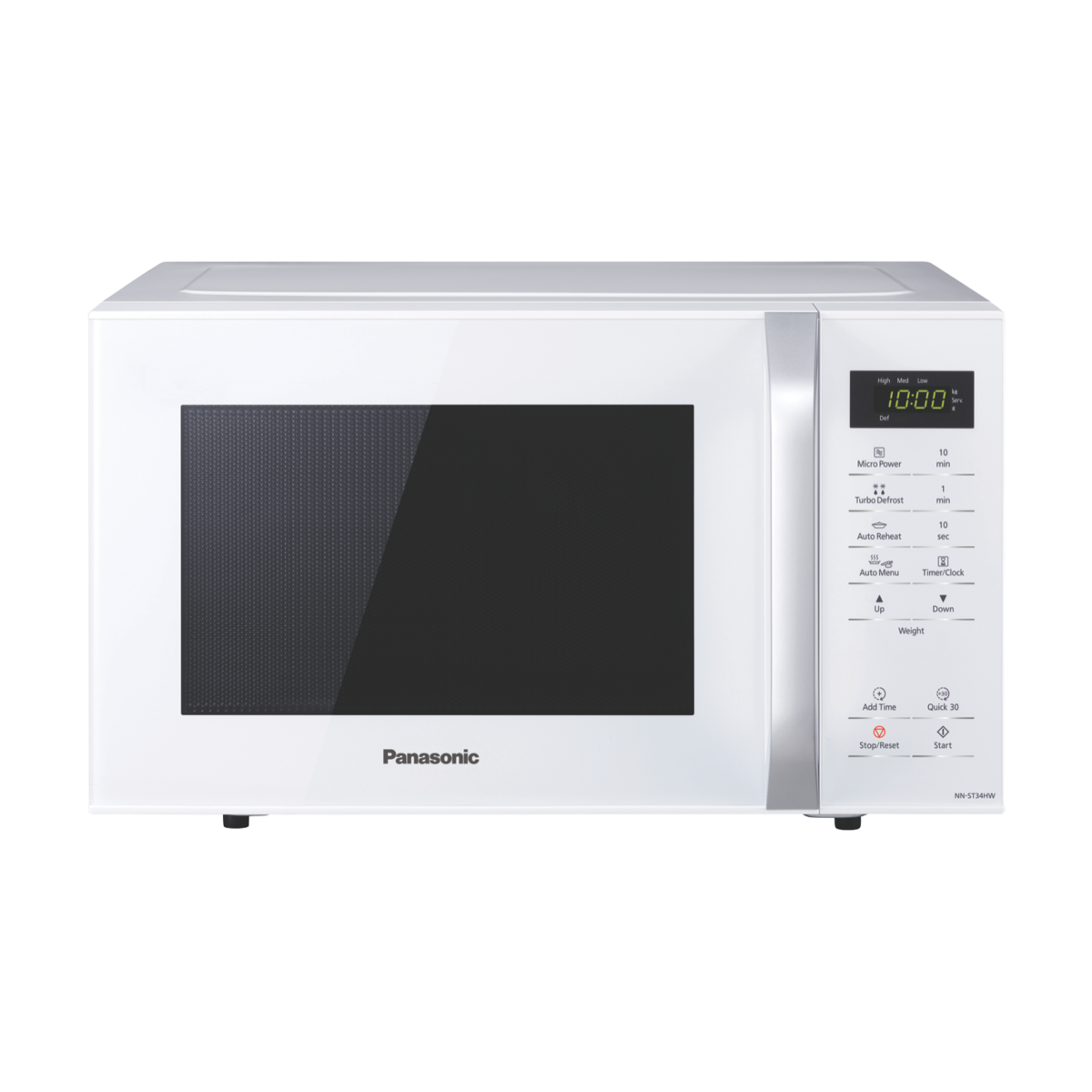 Panasonic Nn St34hwqpq 25l Compact Microwave White At The Good Guys