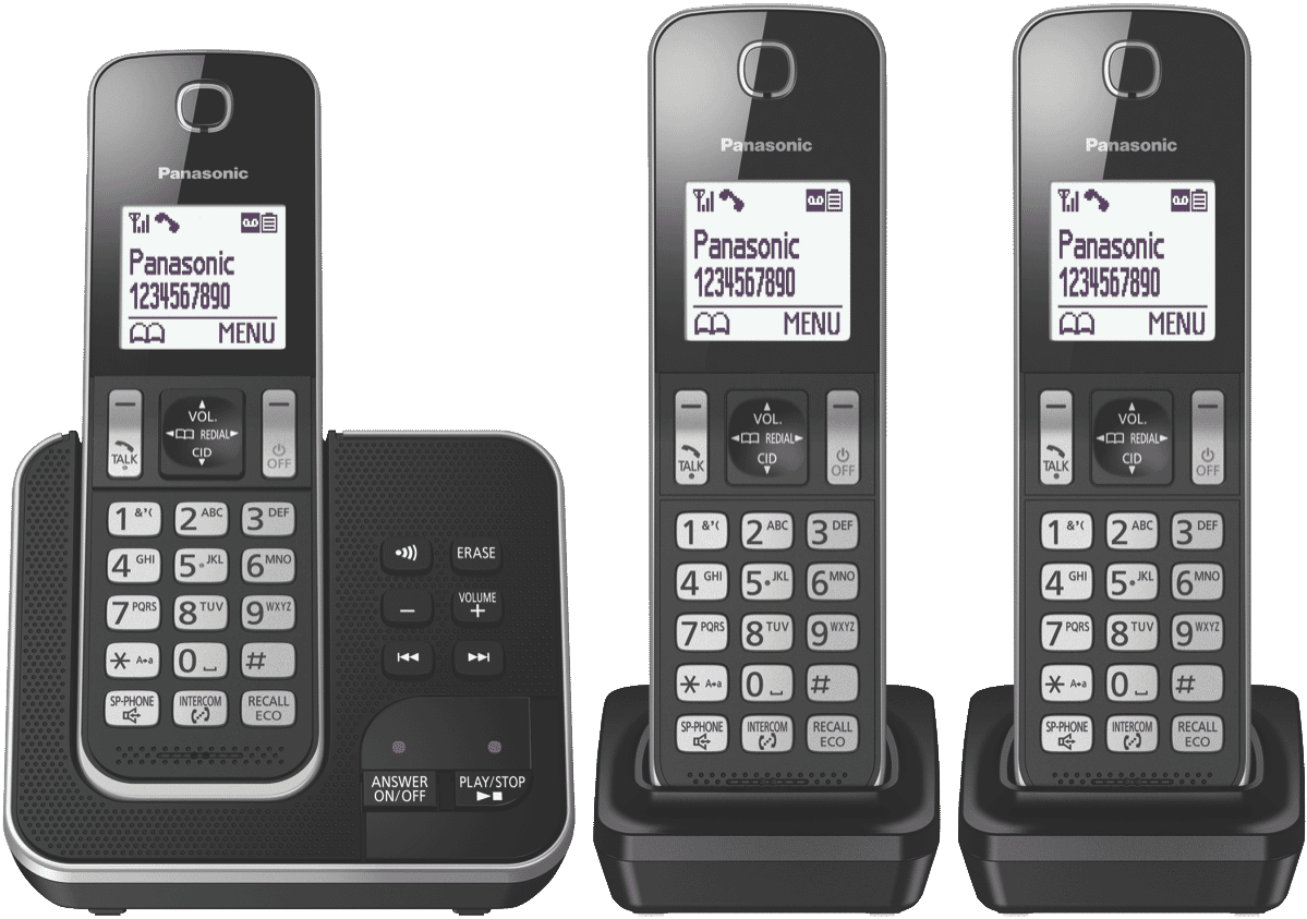 Panasonic Cordless Phone Triple Pack KXTGD323ALB