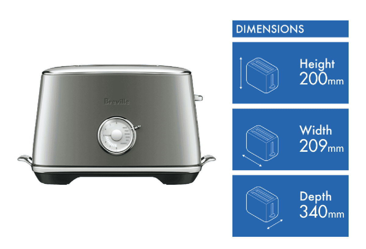 Breville Luxe Smoked Hickory Toaster