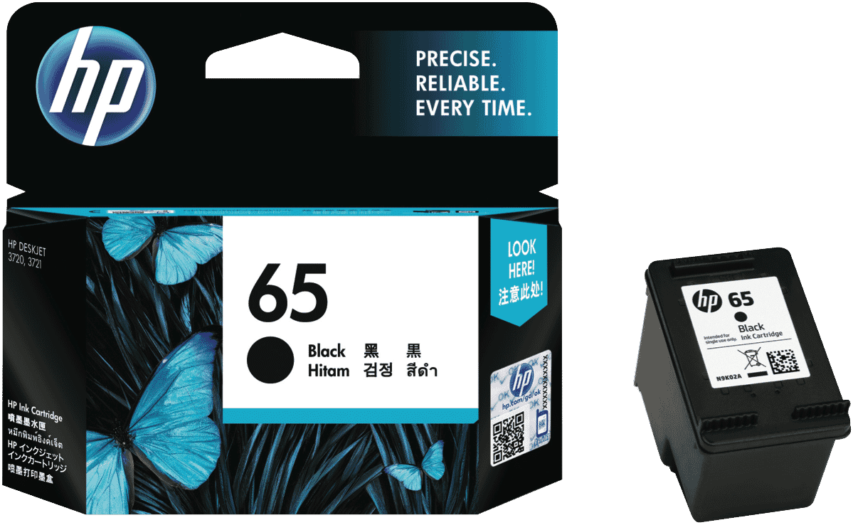 HP 65 Black Ink Cartridge N9K02AA