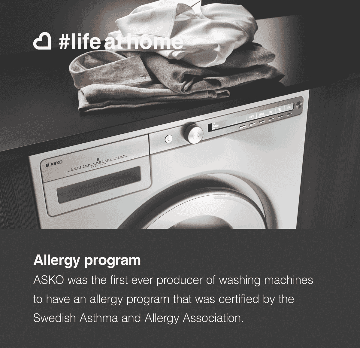 Asko W4086C 8kg Logic Front Load Washer at The Good Guys