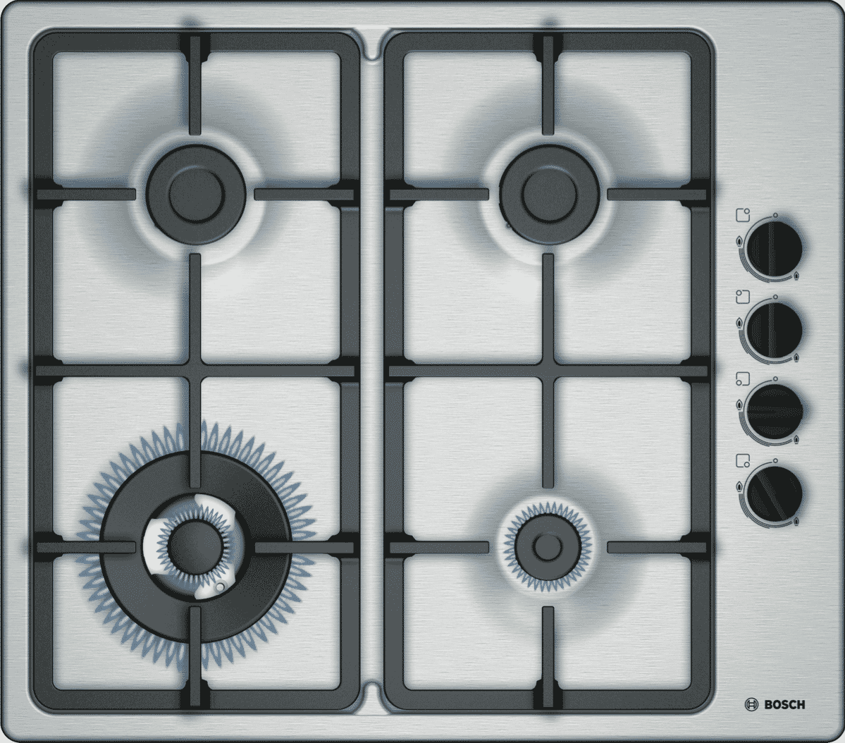 Bosch PBH6B5B90A 60cm Gas Cooktop At The Good Guys