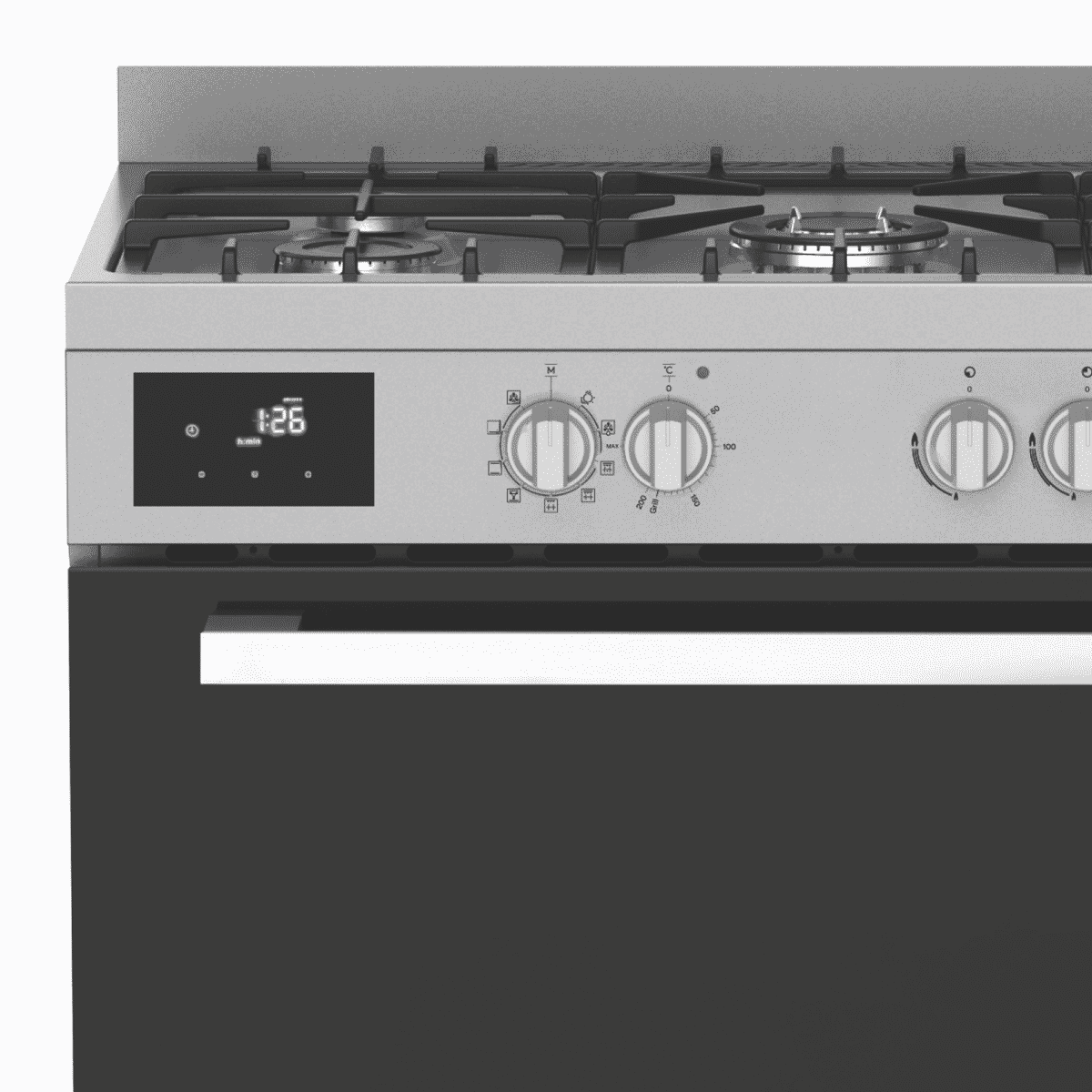 InAlto 90cm Dual Fuel Upright Cooker