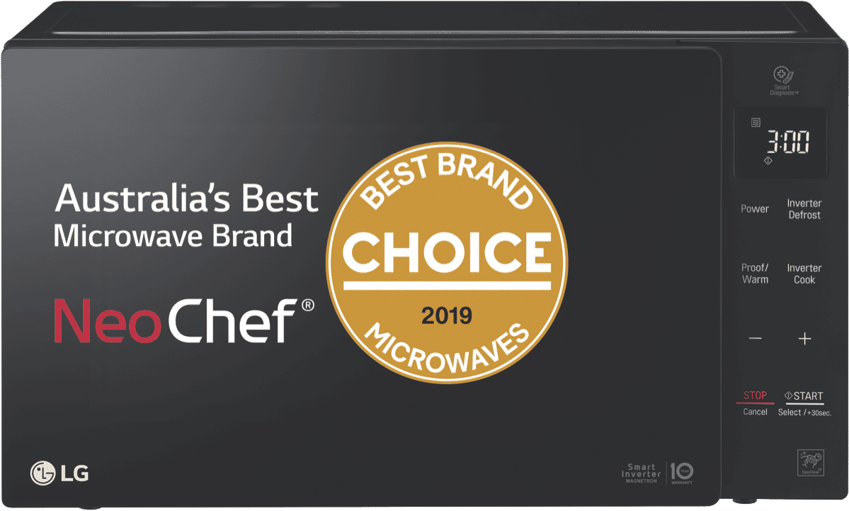 LG MS2336DB 23L 1000W NeoChef Smart Inverter Black Microwave at The Good Guys