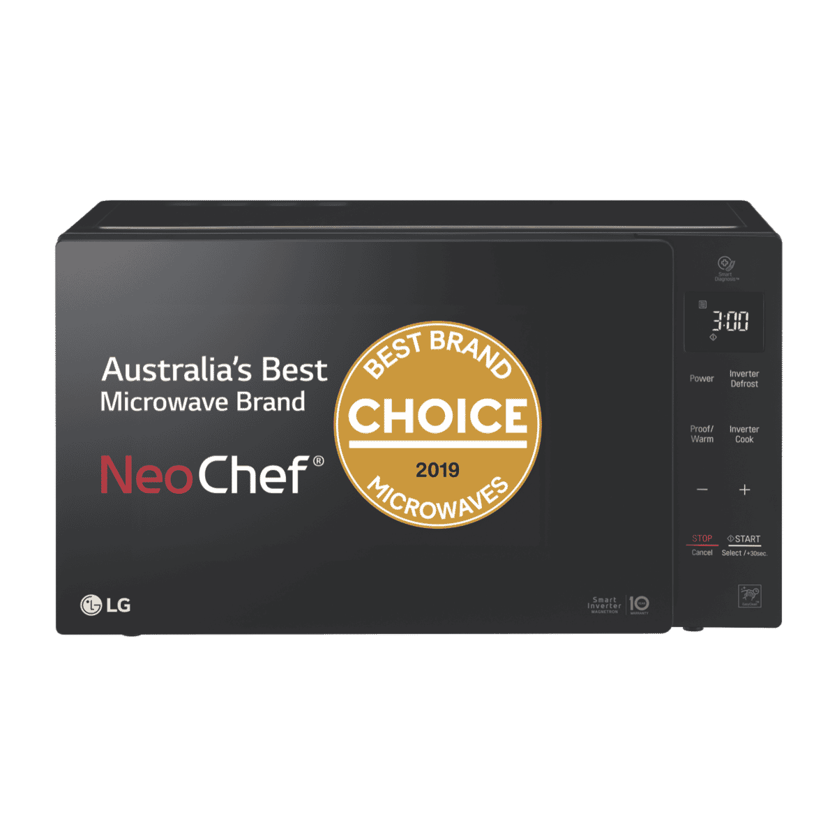 LG MS2336DB 23L 1000W NeoChef Smart Inverter Black Microwave at The
