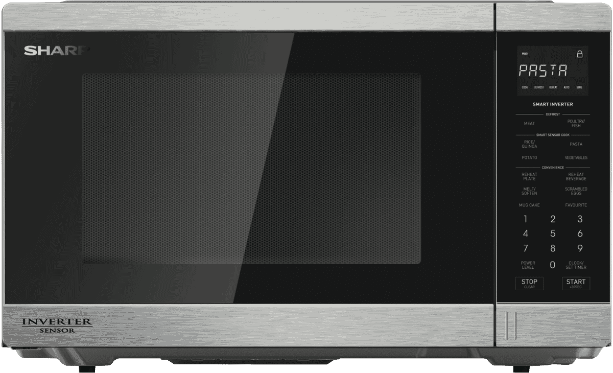 Sharp R395EST 34L 1200W Inverter Microwave S/Steel at The Good Guys