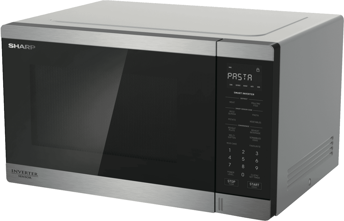 Sharp R395EST 1200W Inverter Microwave - S/Steel at The Good Guys