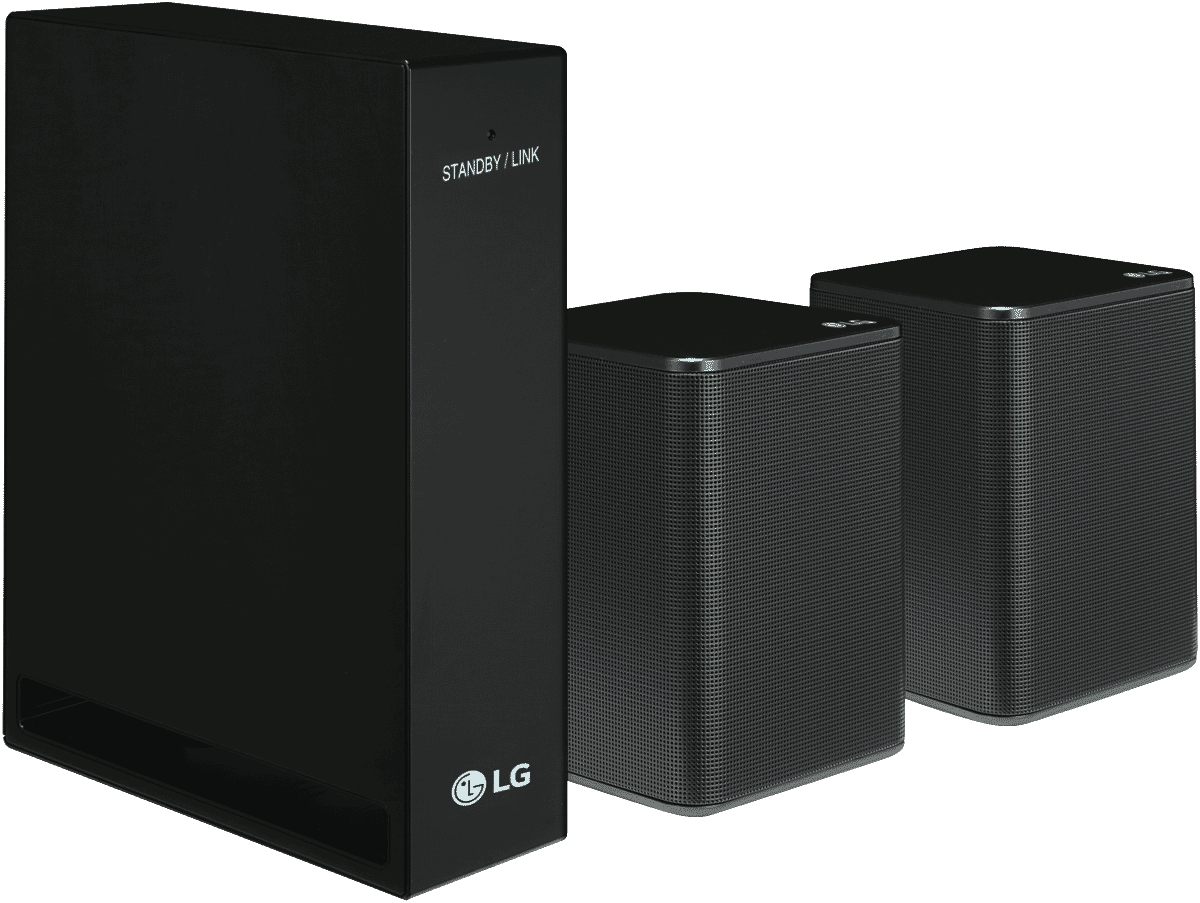 LG SPK8S 2.0Ch 140W Wireless Rear Speaker Kit at The Good Guys