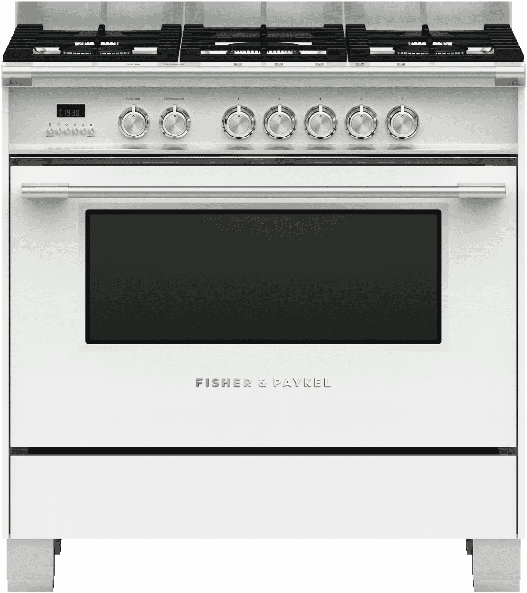 Fisher & Paykel OR90SCG4W1 90cm Dual Fuel Freestanding Cooker at The