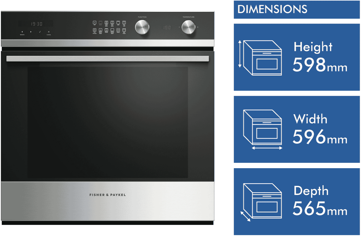 Fisher & Paykel OB60SD11PX1 60cm Pyrolytic Oven at The Good Guys