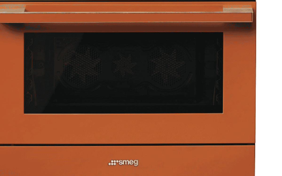 Smeg CPF9IPOR Portofino 90cm Induction Upright Cooker Orange at The