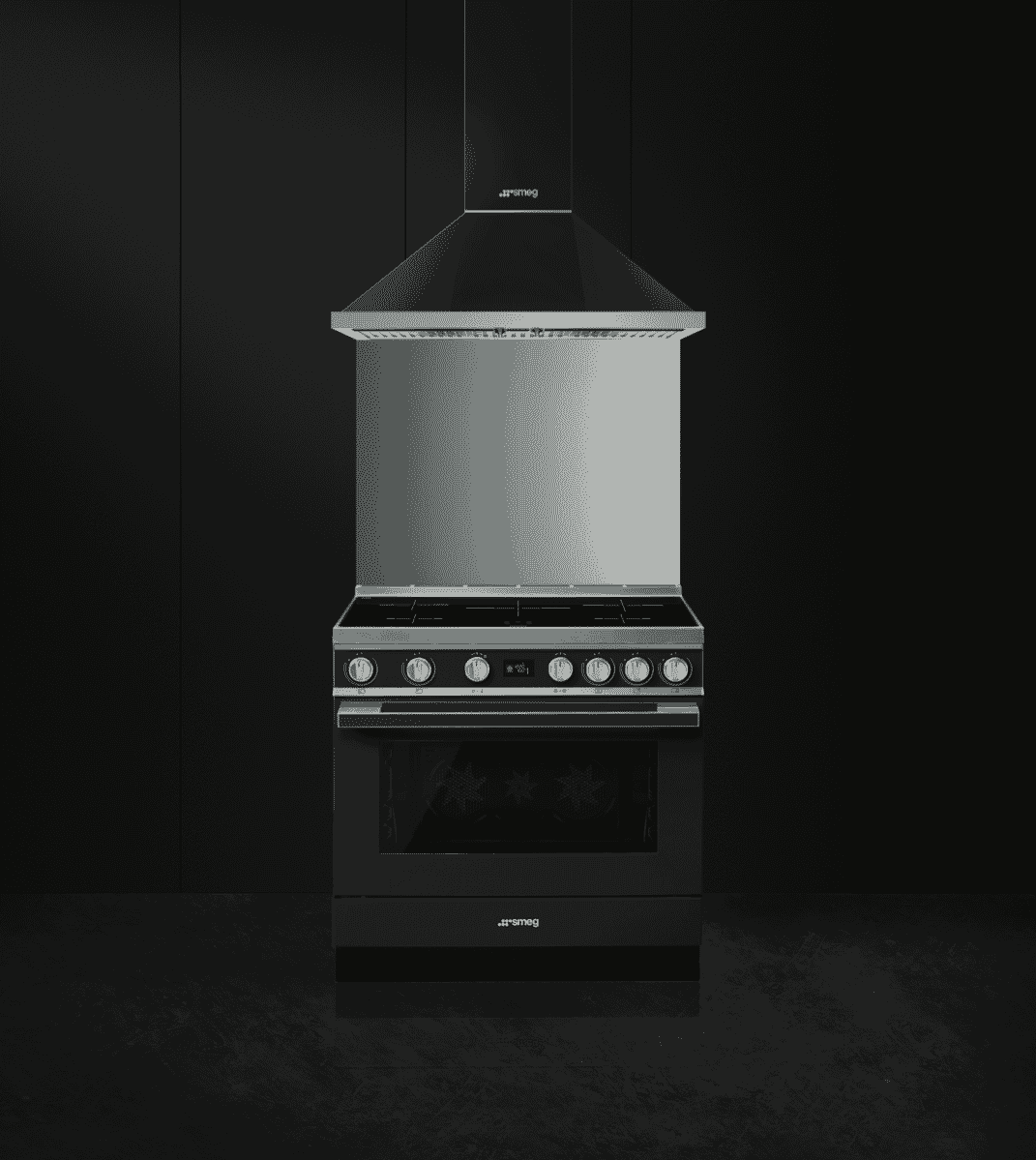 Smeg CPF9IPAN Portofino 90cm Induction Upright Cooker Anthracite at The