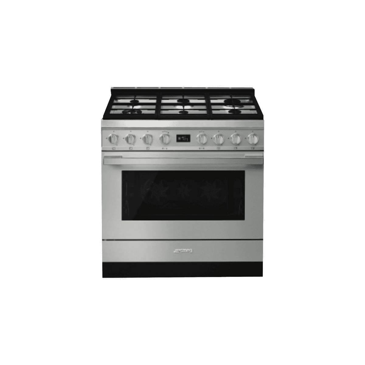 Smeg CPF9GPXA Portofino 90cm Dual Fuel Upright Cooker Stainless Steel