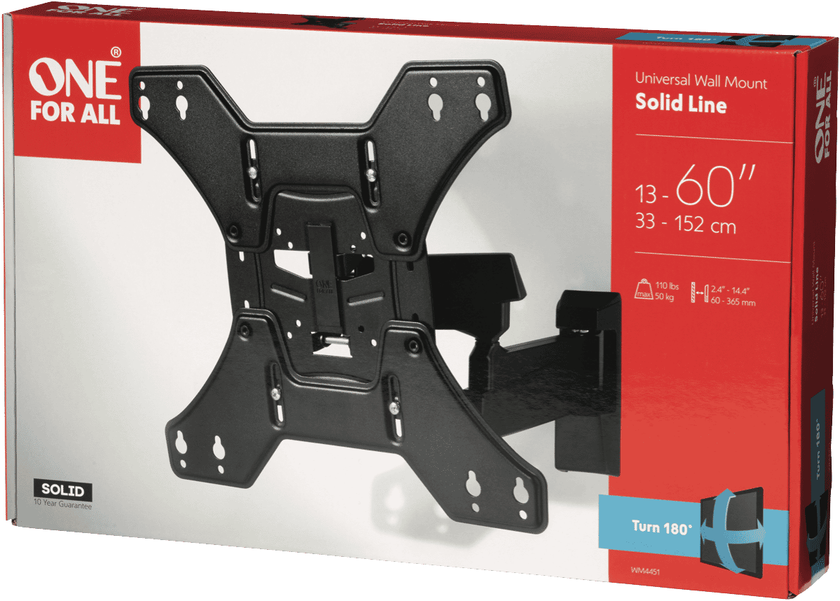 One For All WM4451 1360" Turn180 50kg TV Bracket at The Good Guys
