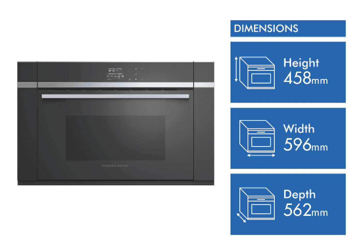 Fisher & Paykel 60cm Built In Combination Microwave Oven OM60NDB1