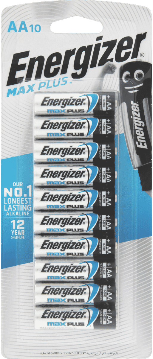 Energizer E000000700 MaxPlus AA Batteries 10 Pack at The Good Guys