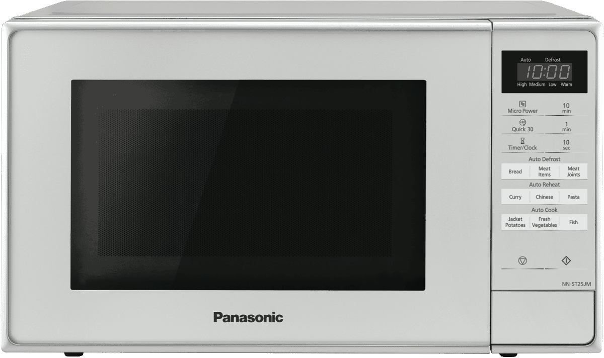 Image of Panasonic20L Metallic Silver Compact Microwave
