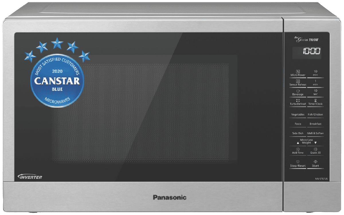 Panasonic NNST67JSQPQ 32L Stainless Steel Inverter Microwave at The
