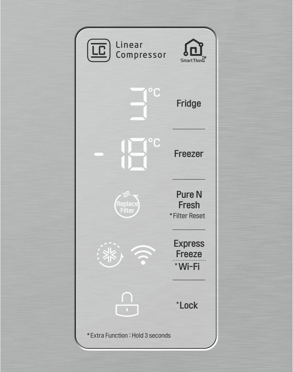 LG GFB590PL 594L French Door Refrigerator at The Good Guys
