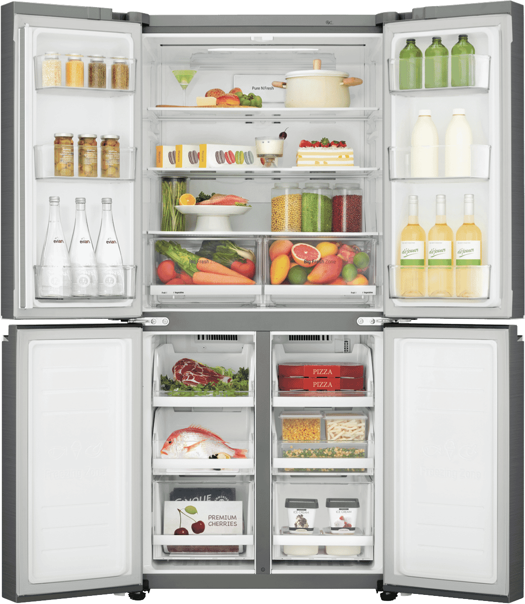 LG GFB590PL 594L French Door Refrigerator at The Good Guys