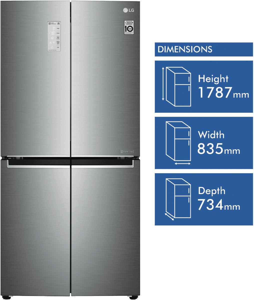 LG GFB590PL 530L French Door Refrigerator at The Good Guys